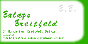 balazs breitfeld business card